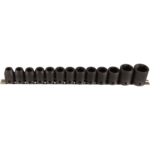 Socket Set, 13 Pcs, Impact, 1/2" Drive Size Oxymax Inc