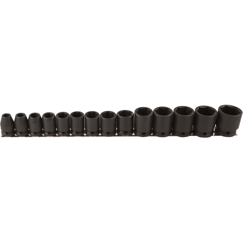 Jeu de douilles, 14 Mcx, Chocs, Prise de 1/2" Oxymax Inc