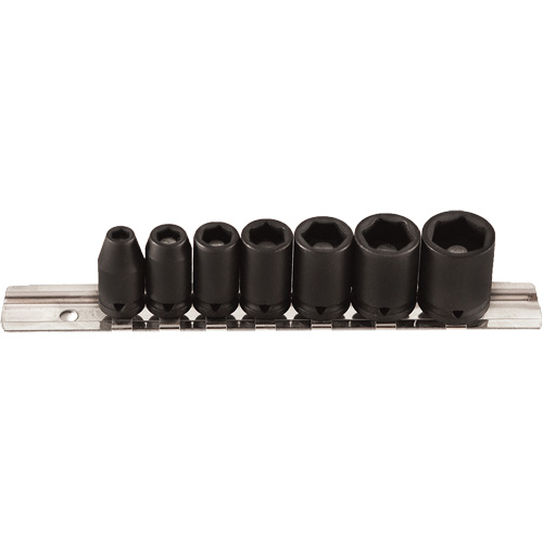 Magnetic Socket Set, 7 Pcs, Impact, 1/4" Drive Size Oxymax Inc