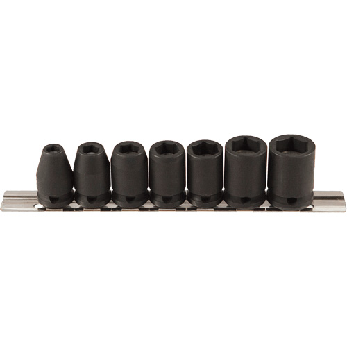 Magnetic Socket Set, 7 Pcs, Impact, 3/8" Drive Size Oxymax Inc