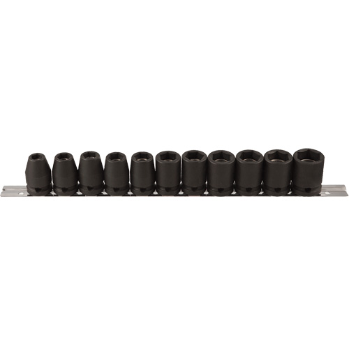 Socket Set, 11 Pcs, Impact, 1/2" Drive Size Oxymax Inc