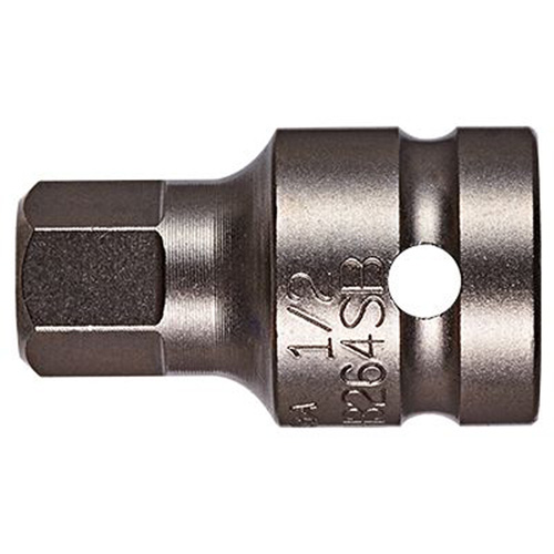 Socket Bit, Hex, 1/4" x 1-1/2" L, 1/2" Drive Oxymax Inc