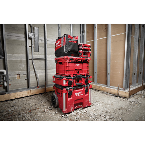 Packout Crate, 15-2/5" x 18-3/5" x 9-9/10", Red Oxymax Inc