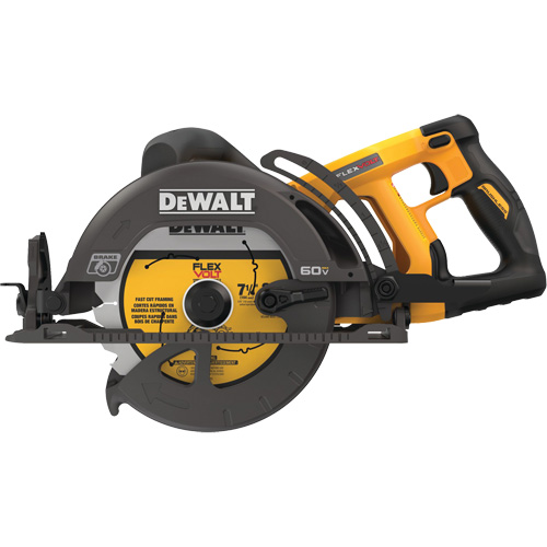 FlexVolt&reg; Worm Drive Style Saw (Tool Only), 7-1/4", 60 V Oxymax Inc