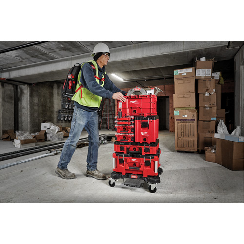 Packout Compact Tool Box, 10" x 16-1/5" x 13", Black/Red Oxymax Inc