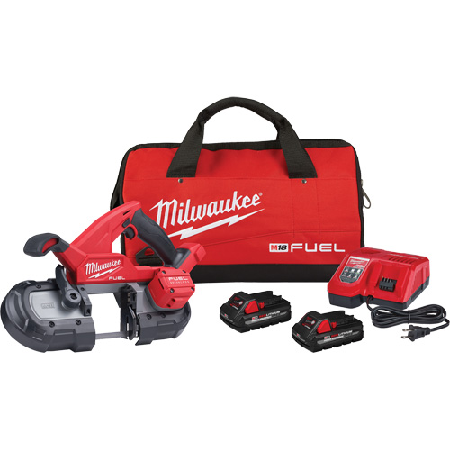 M18 Fuel Compact Band Saw Kit, 18 V, 3-1/4" Capacity Oxymax Inc