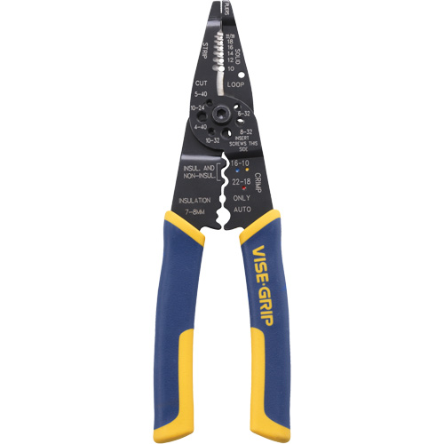 Wire Stripper/Crimper/Cutter Multi-Tool, 8-1/2" L, 10 - 22 AWG Oxymax Inc