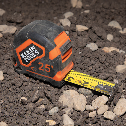 Magnetic Double-Hook Tape Measure, 25', Imperial Graduations Oxymax Inc