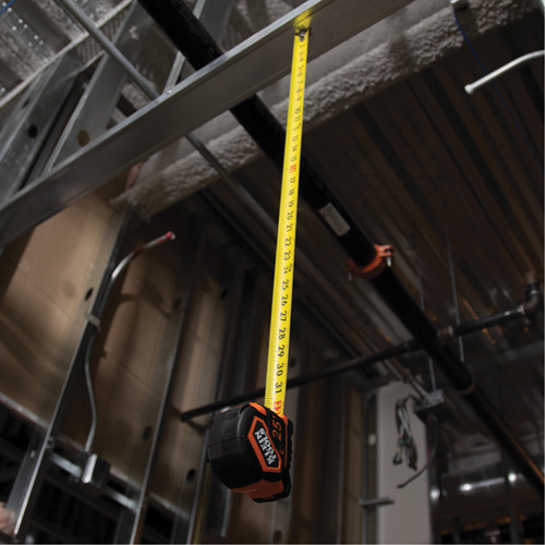 Magnetic Double-Hook Tape Measure, 25', Imperial Graduations Oxymax Inc