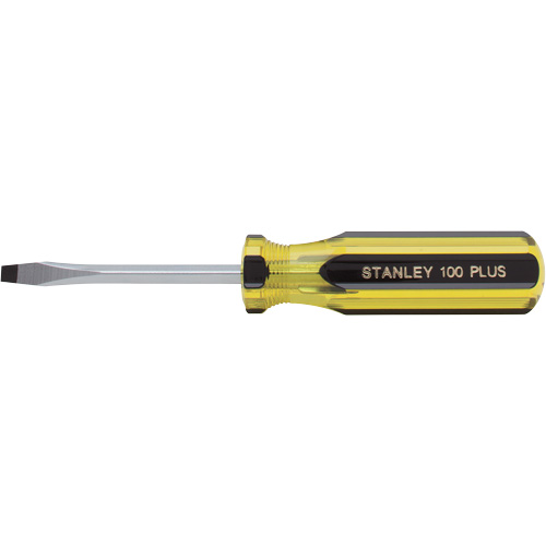 Tournevis pour &eacute;crous &agrave; fente 100 PLUS, Tige de 3/16", Ronde, Prise en Plastique Oxymax Inc