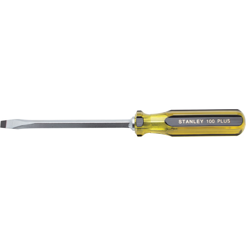 Tournevis pour &eacute;crous &agrave; fente 100 PLUS, Tige de 5/16", Carr&eacute;e, 11-1/8" lo, Prise en Plastique Oxymax Inc