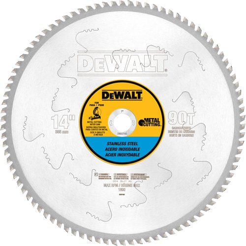 Stainless Steel Cutting Saw Blade, 14", 90 Teeth, Metal Use Oxymax Inc