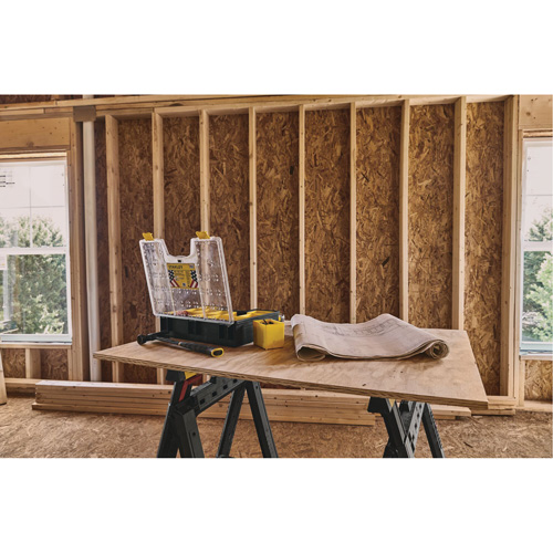 Deep Professional Organizer, 17-1/2" W x 4-1/2" D x 14" H, Black/Yellow Oxymax Inc