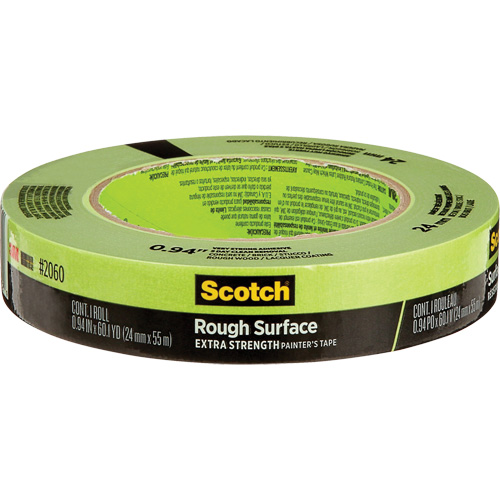 Scotch&reg; Rough Surface Painter's Tape 2060, 24 mm (1") x 55 m (180'), Green Oxymax Inc
