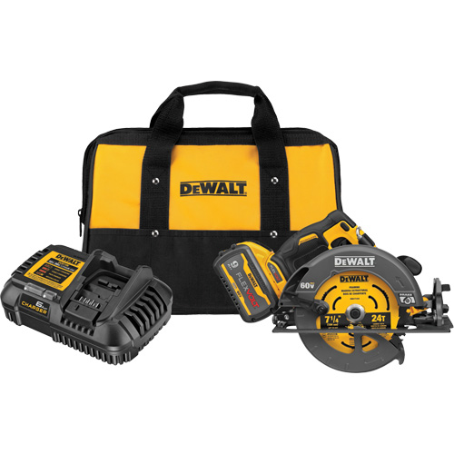 FlexVolt&reg; Max Brushless Circular Saw with Electric Brake Kit, 7-1/4", 60 V Oxymax Inc