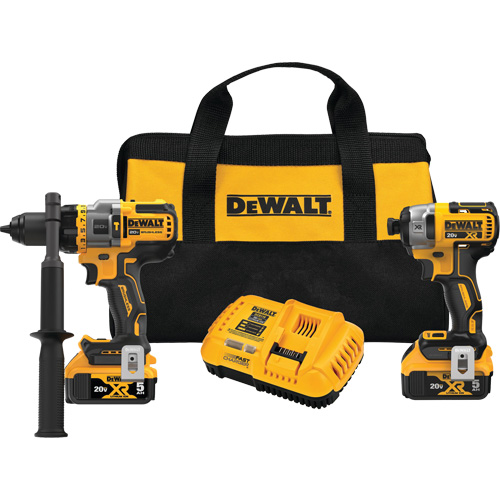 Ensemble de perceuse-visseuse &agrave; percussion sans balais et sans fil Max* avec Flexvolt Advantage et visseuse &agrave; chocs XR, Lithium-ion, 20 V Oxymax Inc