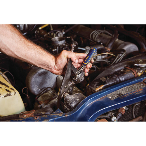 Vise-Grip&reg; Fast Release 10WR Locking Pliers with Wire Cutter, 10" Length, Curved Jaw Oxymax Inc