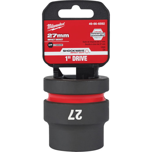 Shockwave Impact Duty Socket, Power, 27 mm, 1" Drive, 6 Points Oxymax Inc