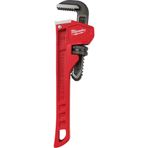Cl&eacute; &agrave; tuyau, Cap des m&acirc;choires 1", Longueur 8", Fini Rev&ecirc;tement en poudre Oxymax Inc