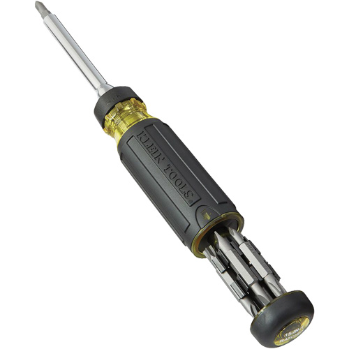 15-in-1 Multi-Bit Ratcheting Screwdriver, 8-3/4" L, Cushion Grip Handle Oxymax Inc