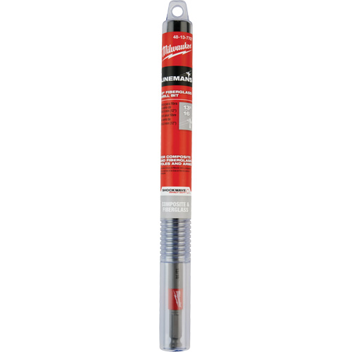 Shockwave Impact Duty Lineman's Fiberglass Drill Bit, 13/16", Carbide Oxymax Inc