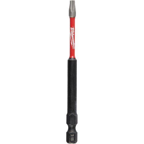 Shockwave Impact Duty Screwdriver Bit, Torx, T-15 Tip, 1/4" Drive Size, 3-1/2" Length Oxymax Inc