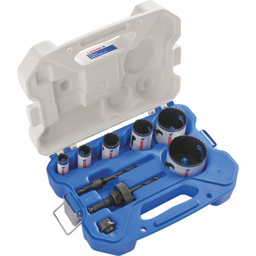 Plumber Bi-Metal Hole Saw Set, 9 Pieces Oxymax Inc