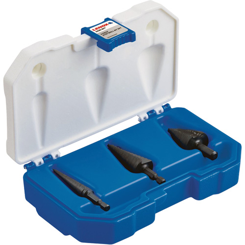 Step Drill Bit Set, 3 Pieces, High Speed Steel Oxymax Inc