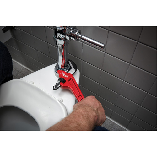 Steel Offset Hex Pipe Wrench, 2-5/8" Jaw Capacity, 10-1/2" Long, Powder Coated Finish, Ergonomic Handle Oxymax Inc