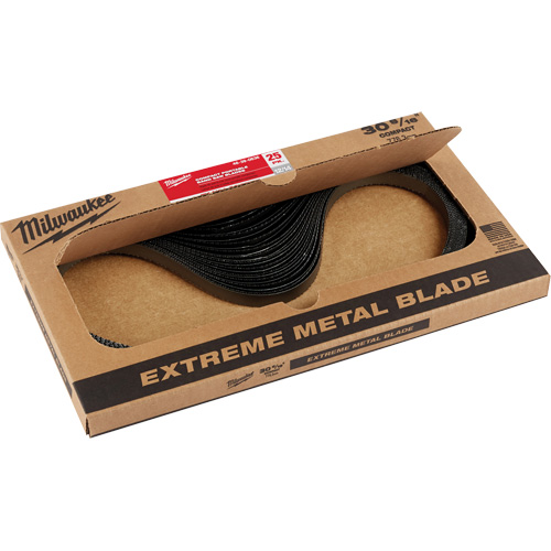 Extreme Metal Band Saw Blades, High Speed Steel, 30-9/16" L x 1/2" W x 0.02" Thick, 12/14 TPI Oxymax Inc