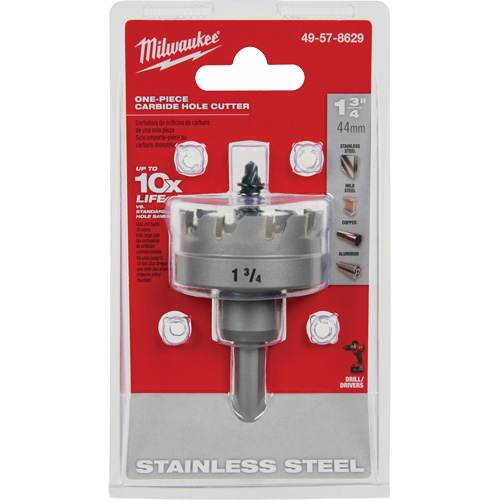 Scies-cloches au carbure monobloc, 1-3/4", Profondeur de la coupe de 3/16" Oxymax Inc