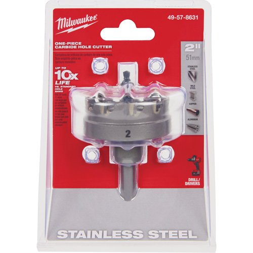 Scies-cloches au carbure monobloc, 2", Profondeur de la coupe de 3/16" Oxymax Inc