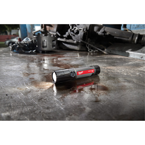 USB Compatible Compact Flashlight, LED, 800 Lumens, Rechargeable Batteries Oxymax Inc