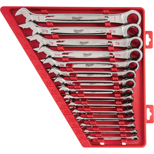 Ratcheting Wrench Set, Combination, 15 Pieces, Imperial Oxymax Inc