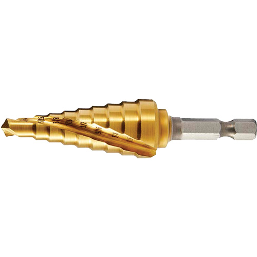 Drillco&reg; #2 Step Drill, 1/4" - 3/4" , 1/16" Increments Oxymax Inc