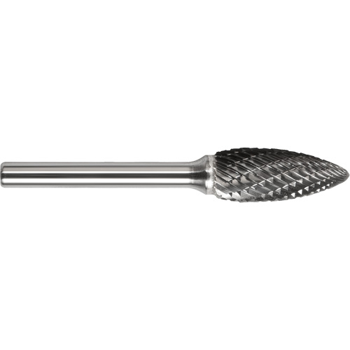 Fraise en forme de flamme &agrave; simple coupe Drillco, SH-41L2 Oxymax Inc