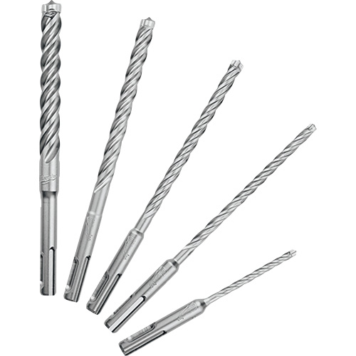 MX4 4-Cutter Rotary Hammer Drill Bit Kit, 5 Pieces, Carbide Oxymax Inc