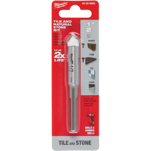 Foret pour la pierre naturelle, 1/2", Carbure Oxymax Inc