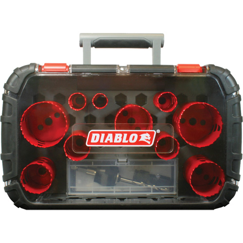 General Purpose Bi-Metal Hole Saw Set, 14 Pieces Oxymax Inc