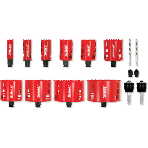 Electrician's Bi-Metal Hole Saw Set, 16 Pieces Oxymax Inc