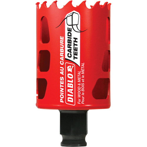 Wood & Metal Hole Saw, 1-7/8", 2-3/8" Depth of Cut, Carbide Oxymax Inc