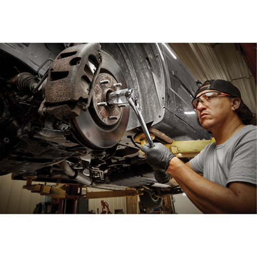 SAE Socket with Four Flat Sides, 11/32", 3/8" Drive, 6 Points, Deep Oxymax Inc