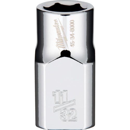 SAE Socket with Four Flat Sides, 11/32", 3/8" Drive, 6 Points Oxymax Inc