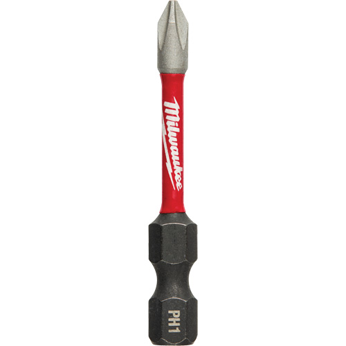 Embouts &agrave; percussion Shockwave Impact-Duty, Phillips, Embout #1, Prise 1/4", Longueur 2" Oxymax Inc
