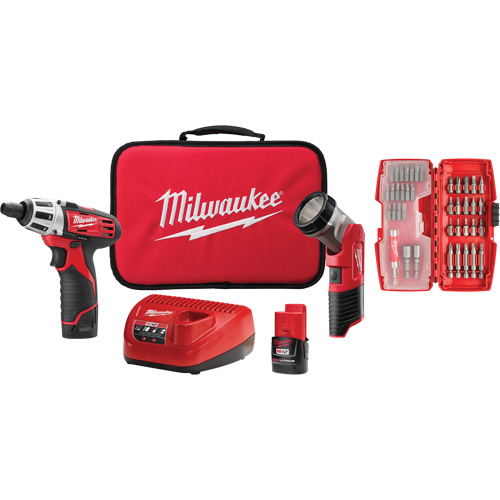 Screwdriver & Light Accessory Kit, Lithium-Ion, 12 V Oxymax Inc