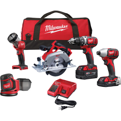 M18 5-Tool Combo Kit, Lithium-Ion, 18 V Oxymax Inc