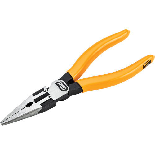 Pitbull Dipped Handle Long Nose Pliers, 6" L Oxymax Inc