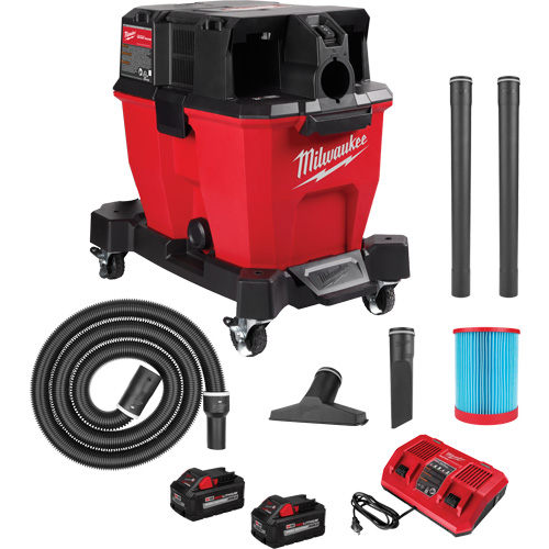 M18 Fuel Cordless Dual-Battery Wet/Dry Vacuum, 18 V, 9 gal. Capacity Oxymax Inc