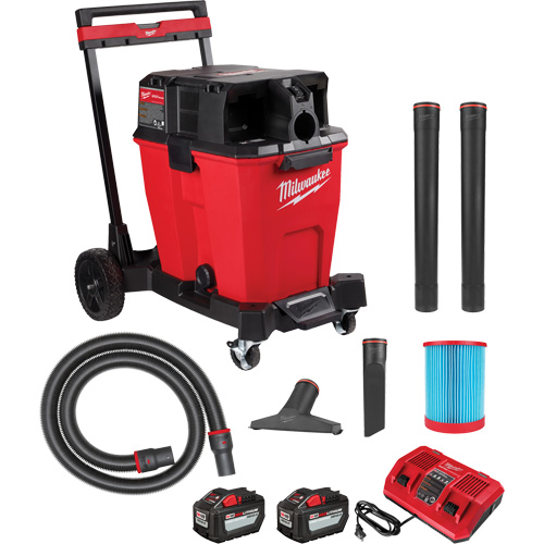 Aspirateur sec/humide sans fil &agrave; bloc-pile double M18 Fuel, 18 V, Capacit&eacute; 12 gal. Oxymax Inc