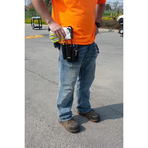 Porte-outils pour monteur de ligne, Porte-outil multiple, Cuir, 3 Poches Oxymax Inc